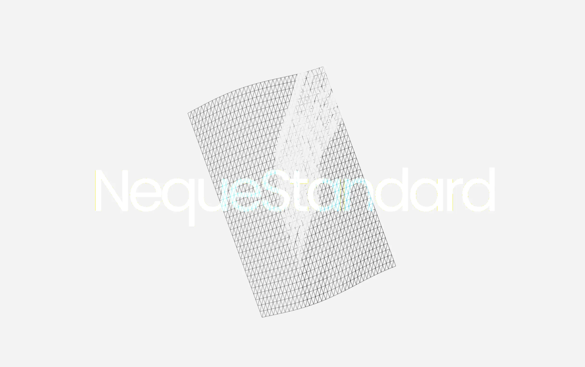 Plane Mesh의 와이어프레임 (버텍스 그리드)