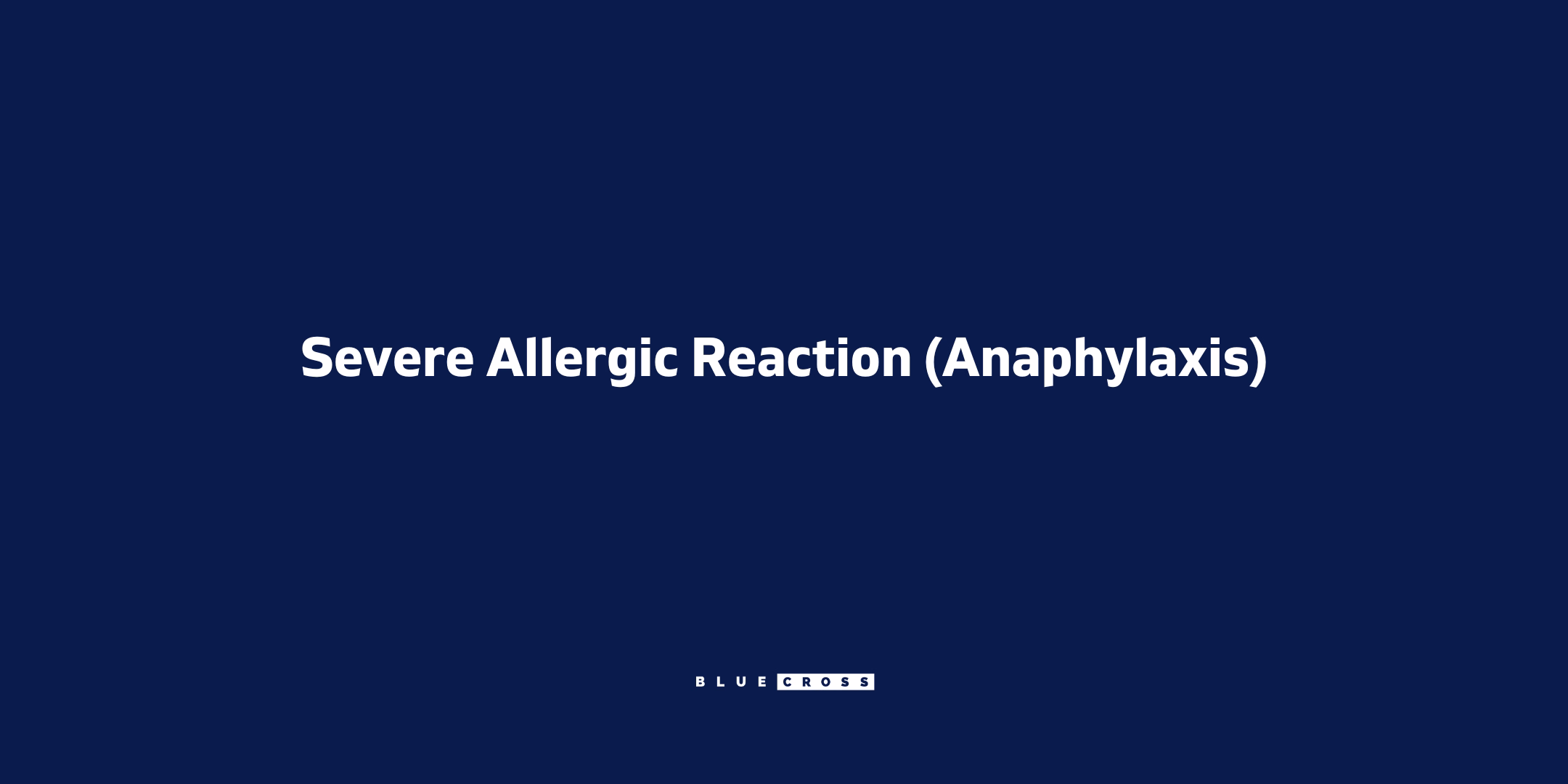 How-to | Severe Allergic Reaction (Anaphylaxis) onboard