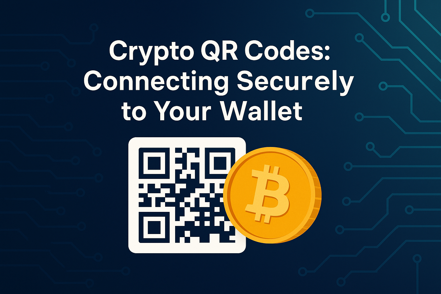 A flat-style digital illustration showing a mobile screen scanning a QR code to send cryptocurrency securely and quickly.