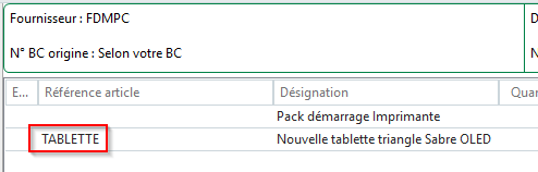 Résultat sur la facture électronique