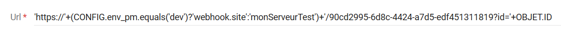Figure 5 : exemple d'URL