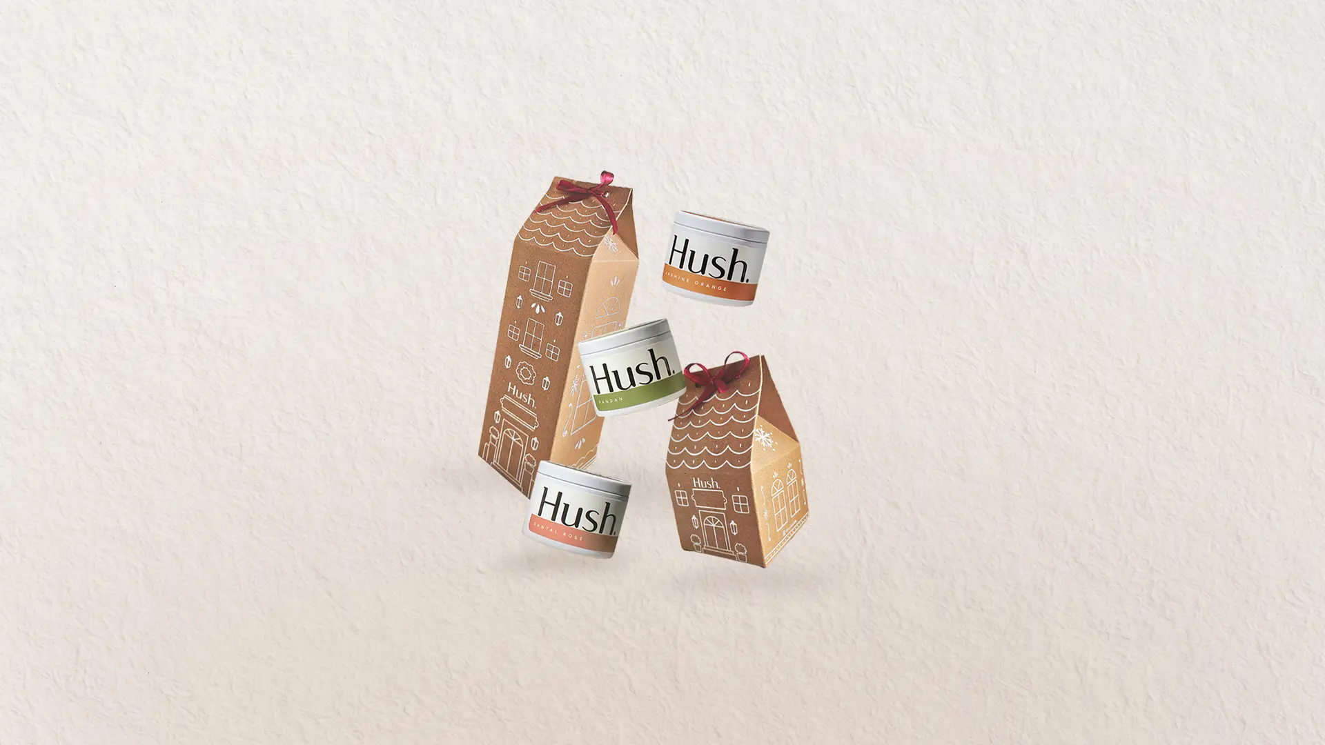 Hush Candle — Branding, Merchandise project by Arterie Studio for Beauty