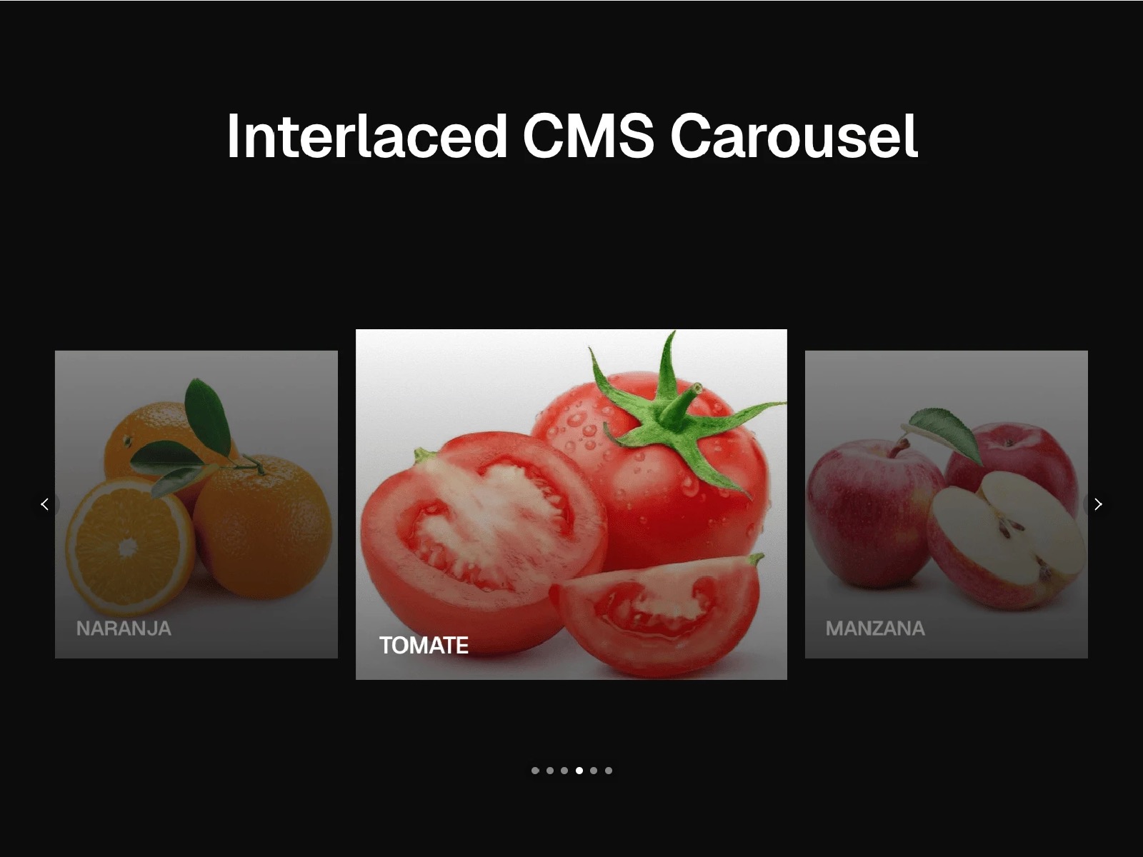 Interlaced CMS Carousel — template Framer