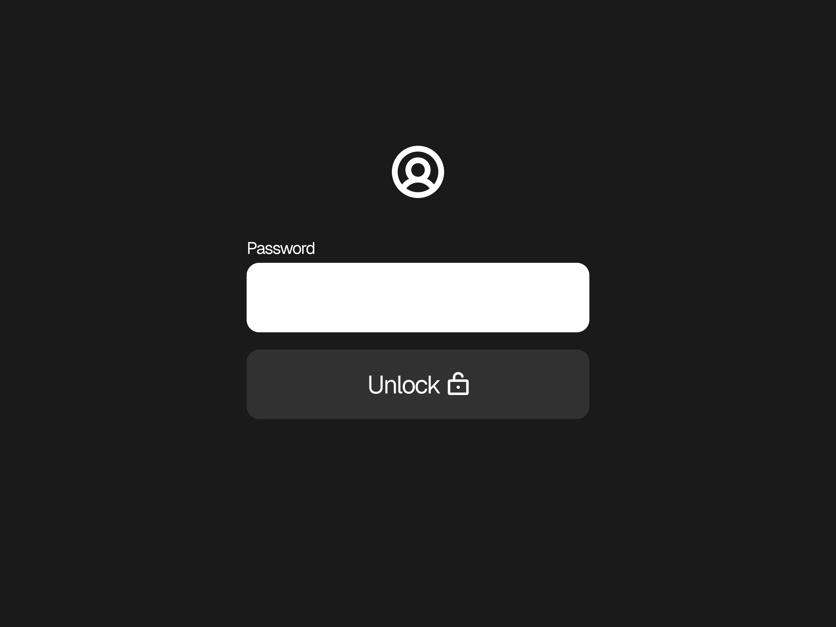 Simple Password Lock — template Framer