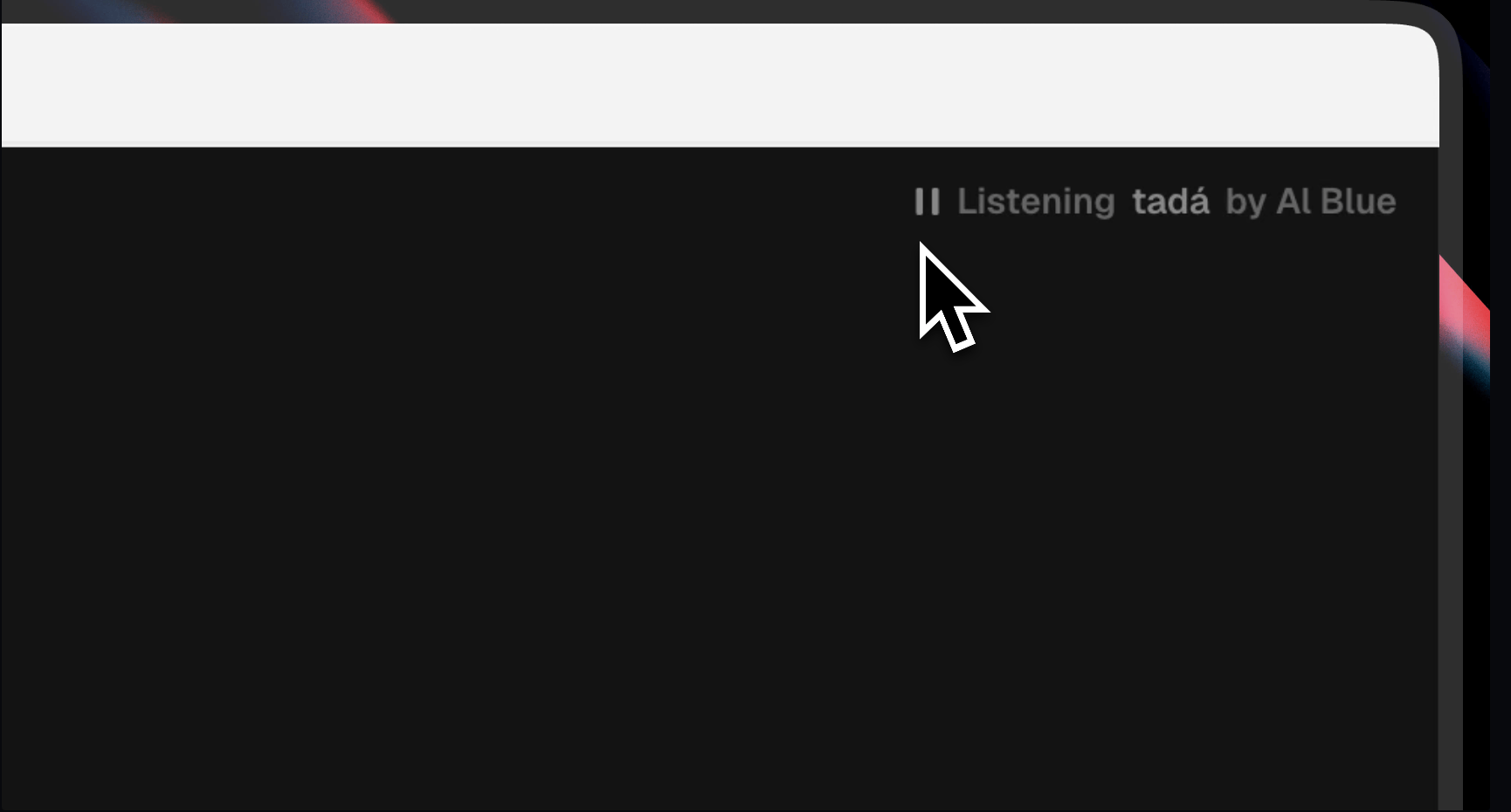 Continuous Music Player — template Framer