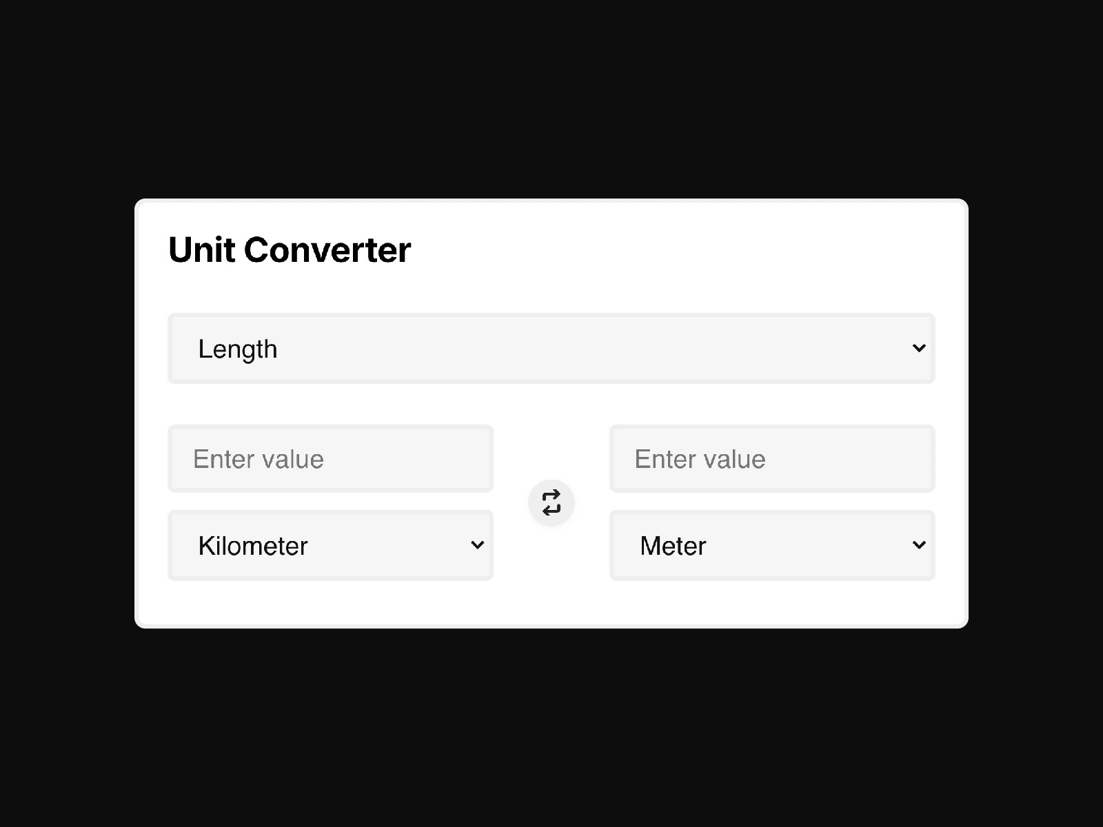 Unit Converter — template Framer