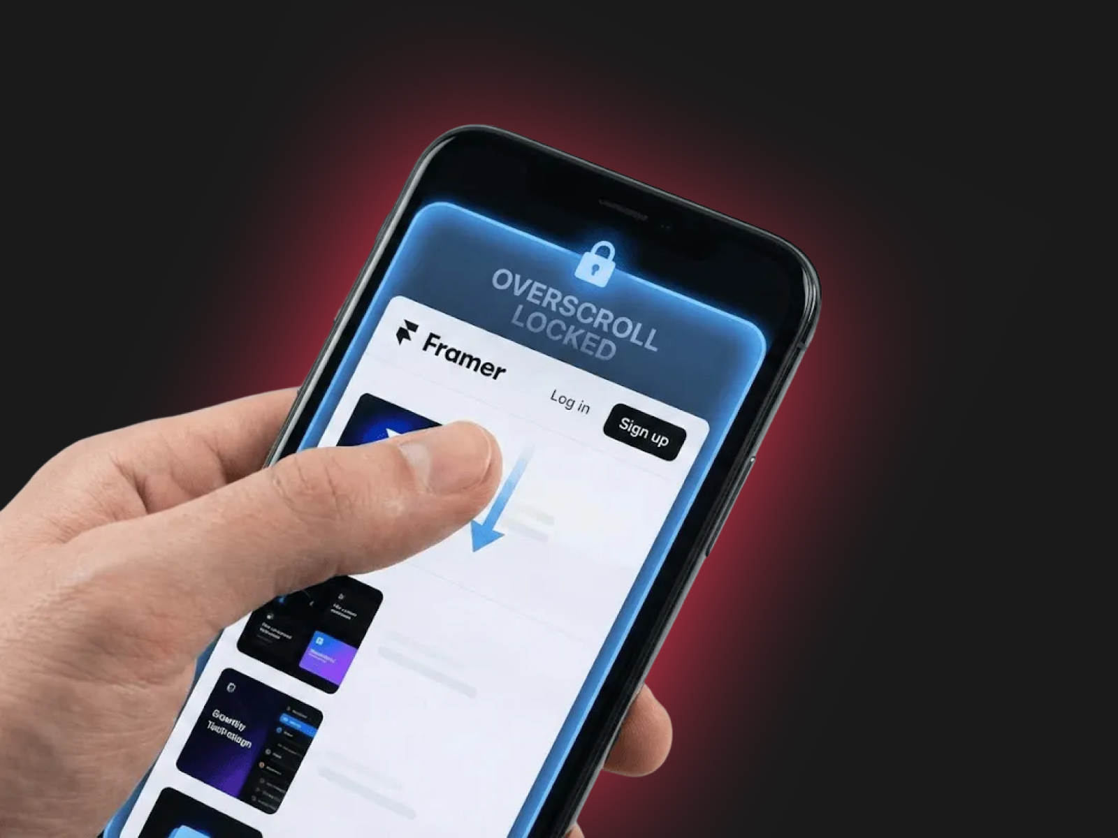 Stop the Over-Scroll — template Framer