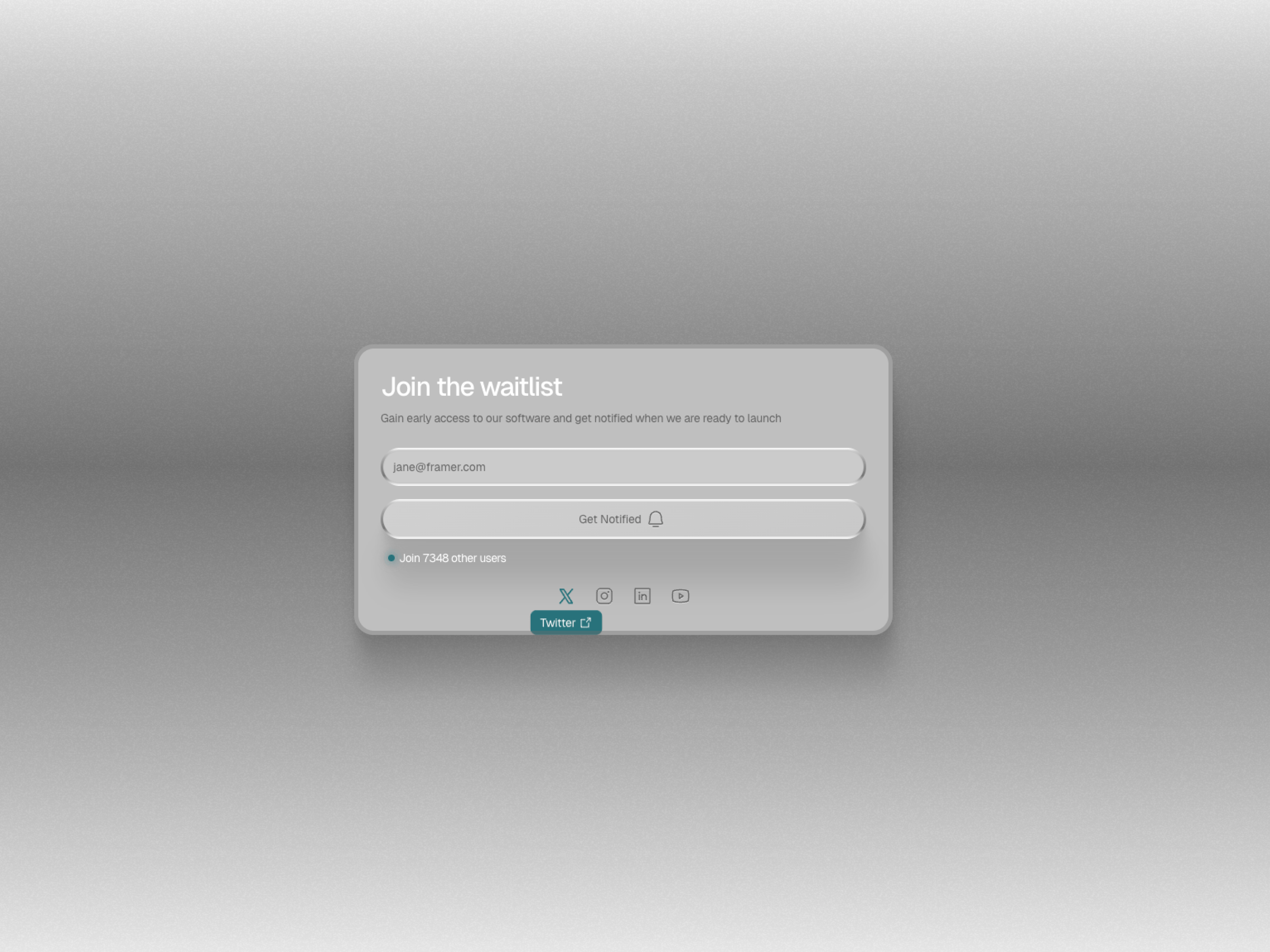 Get in Line – Waitlist Template — template Framer