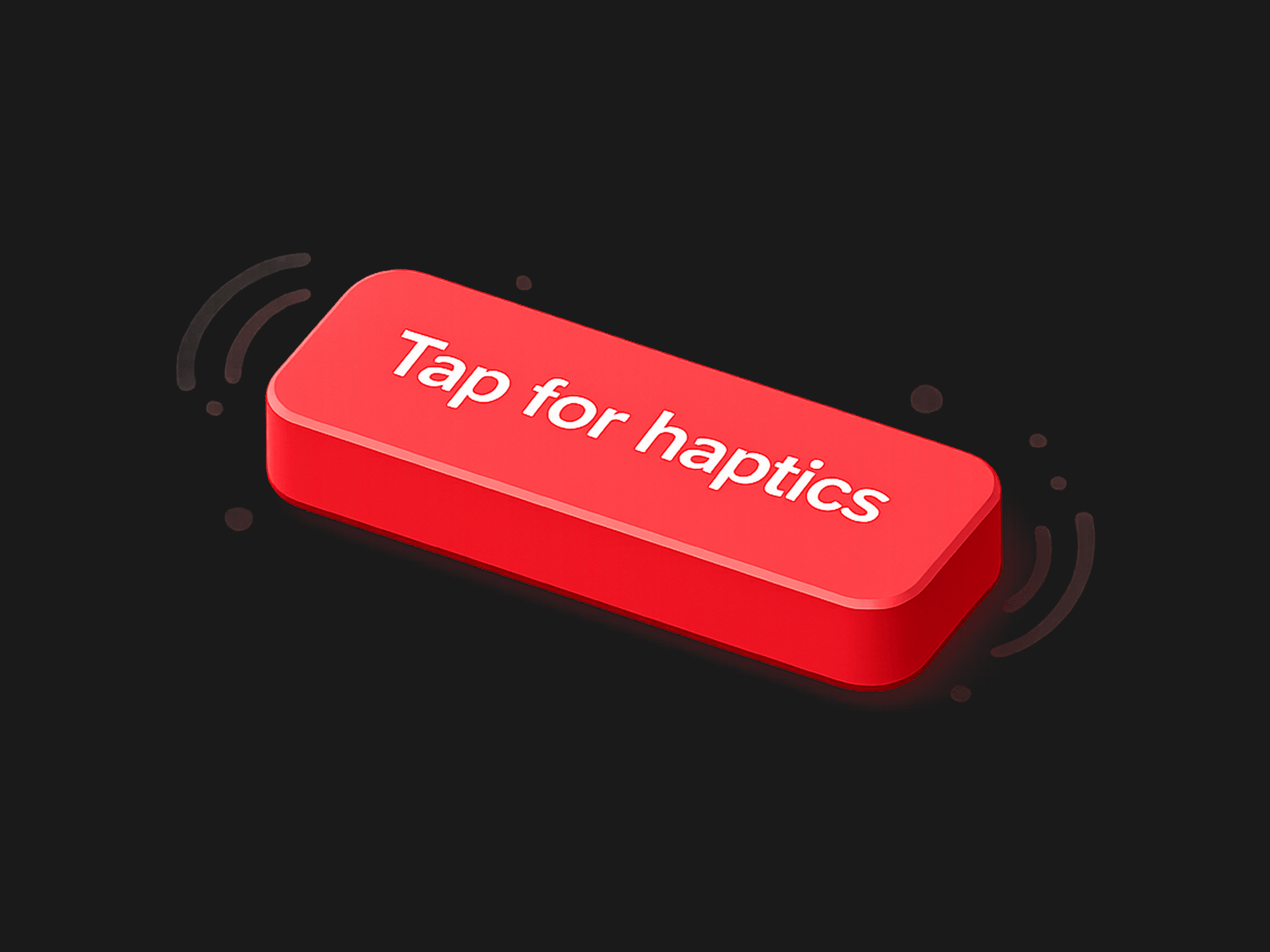 Mobile Haptic Button — template Framer