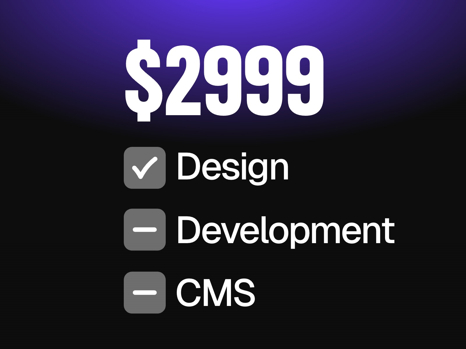 Price Selector — template Framer