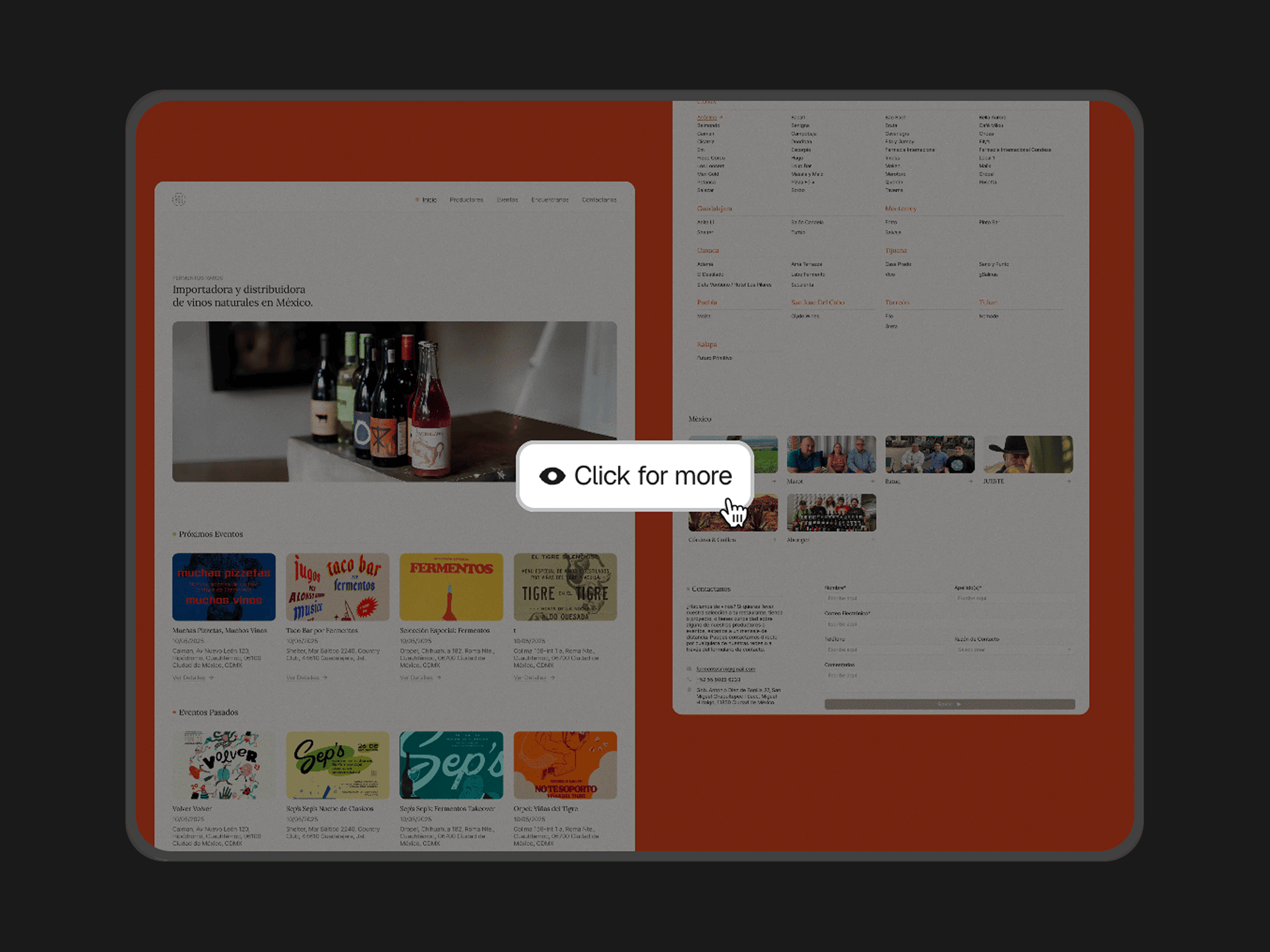 Click for More Showcase — template Framer