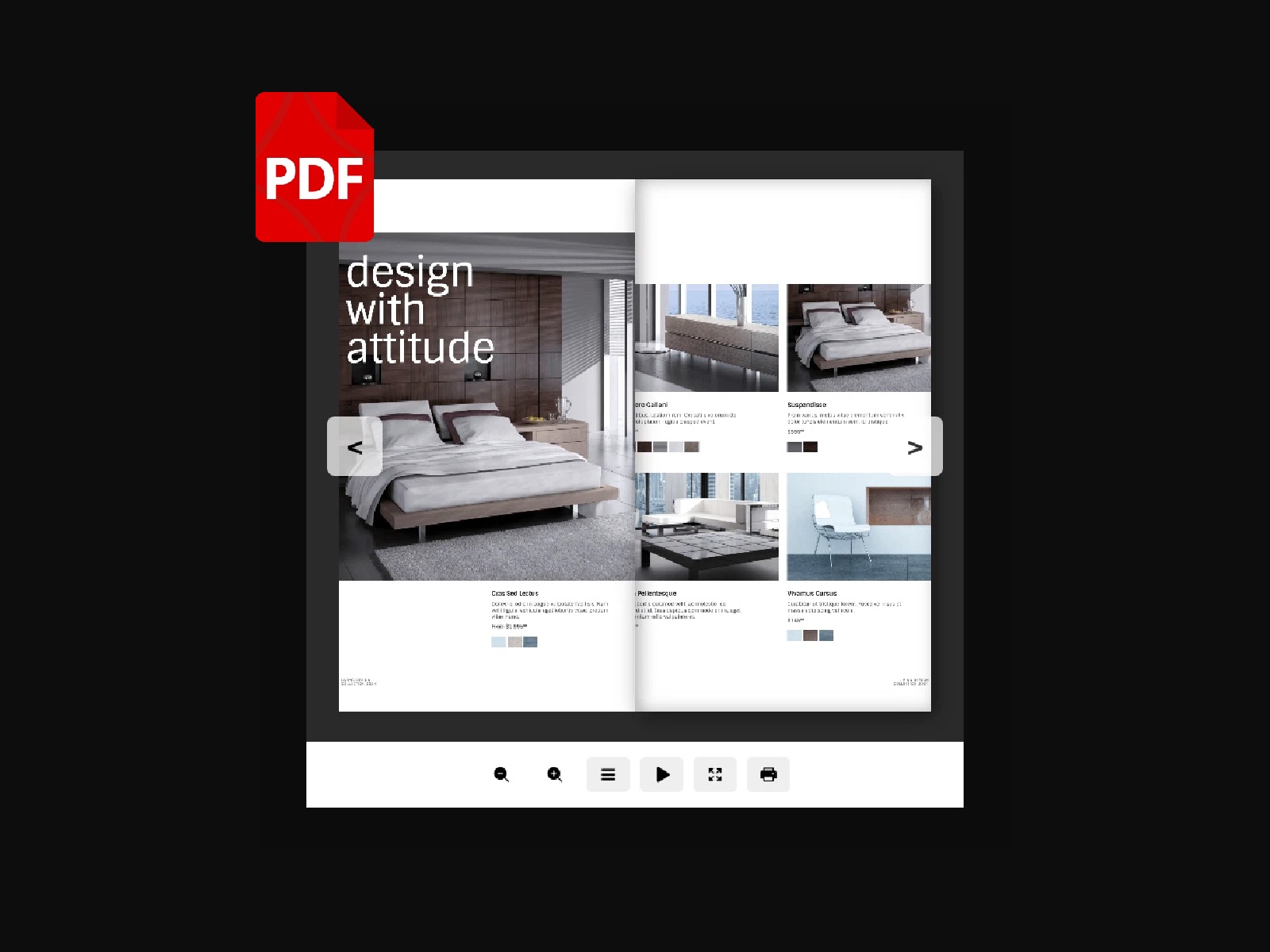 PDF Flipbook — template Framer