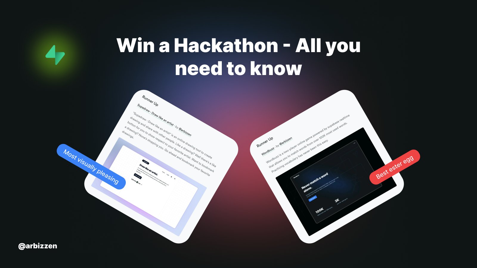 Win a hackathon - All you need to know - Part 1