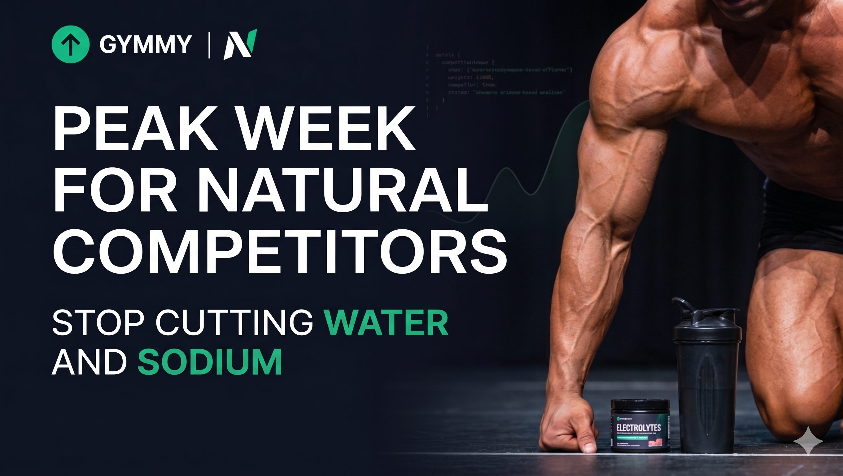 Peak Week for Natural Competitors: Stop Cutting Water and Sodium