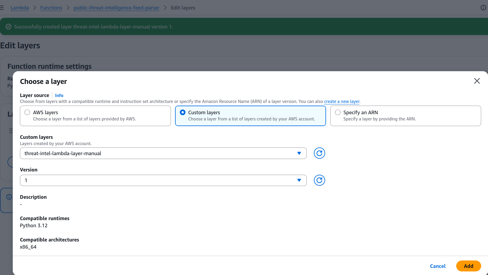 Attached the custom GeoIP layer to the public threat intelligence parser.