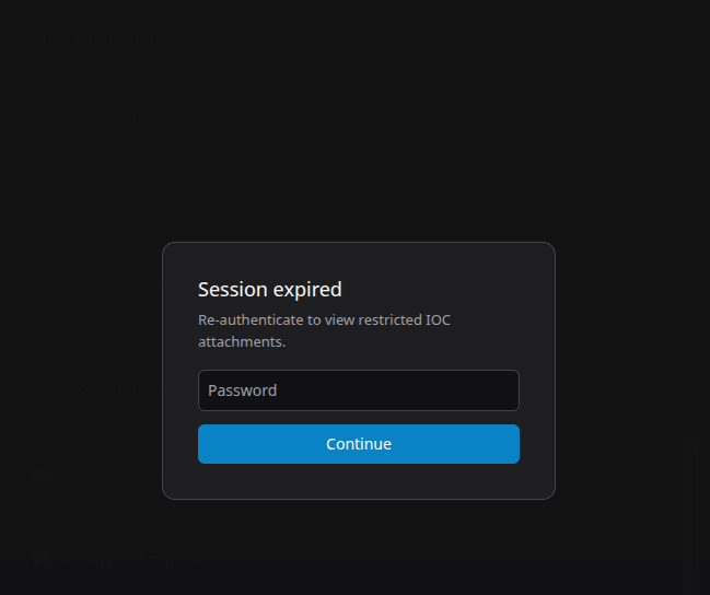 Confirmed stored XSS execution through a persistent payload that generated a simulated re-authentication prompt when the affected page was loaded.