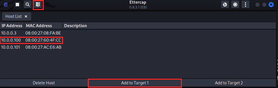 Discovering hosts on the local network prior to the attack.