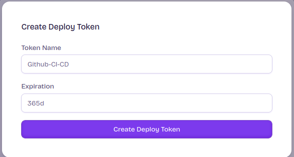 Created a dedicated Fly.io deploy token to authenticate automated deployments from the GitHub Actions CI/CD pipeline.