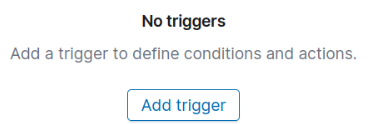 Add a trigger to turn the monitor query into actionable alerts.