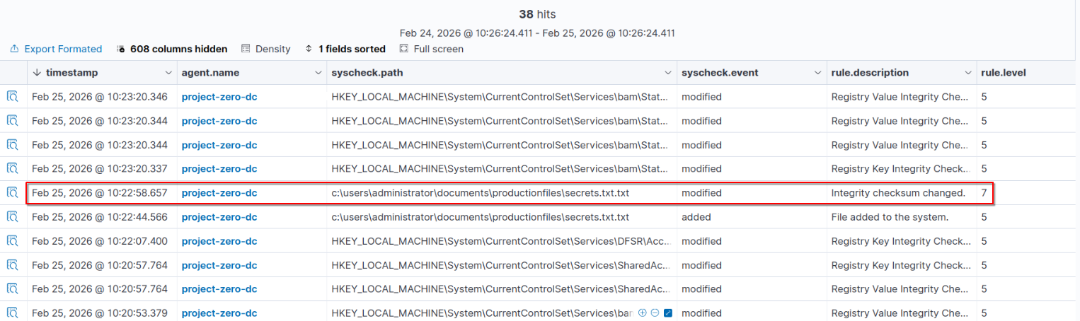 Screenshot from project documentation