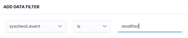 Filter on syscheck.event = modified to catch file content changes.