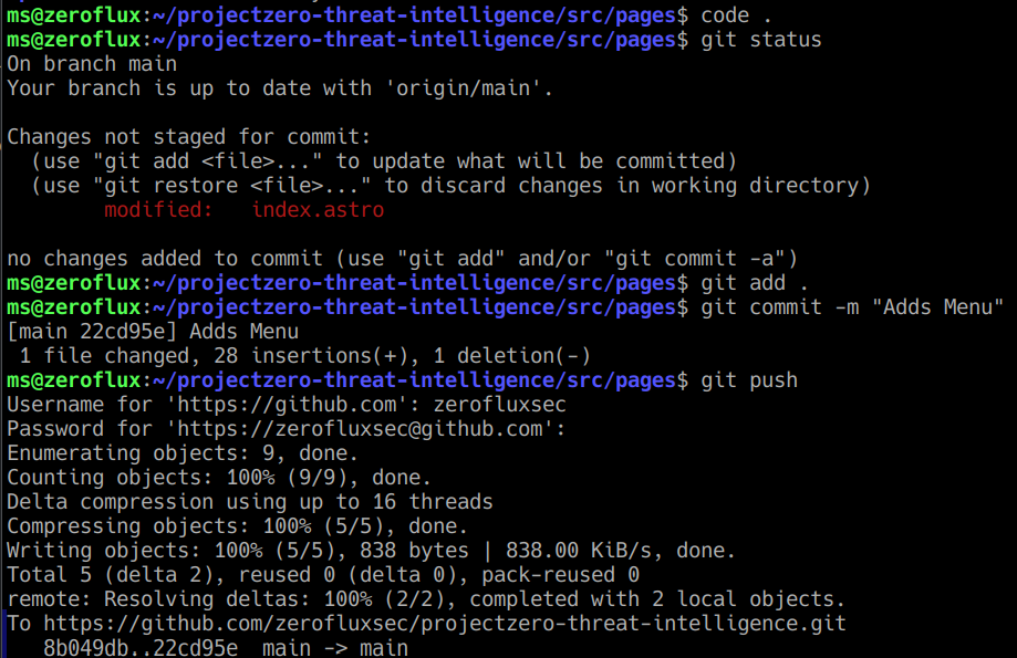 Committed and pushed the dashboard navigation changes to the GitHub repository.