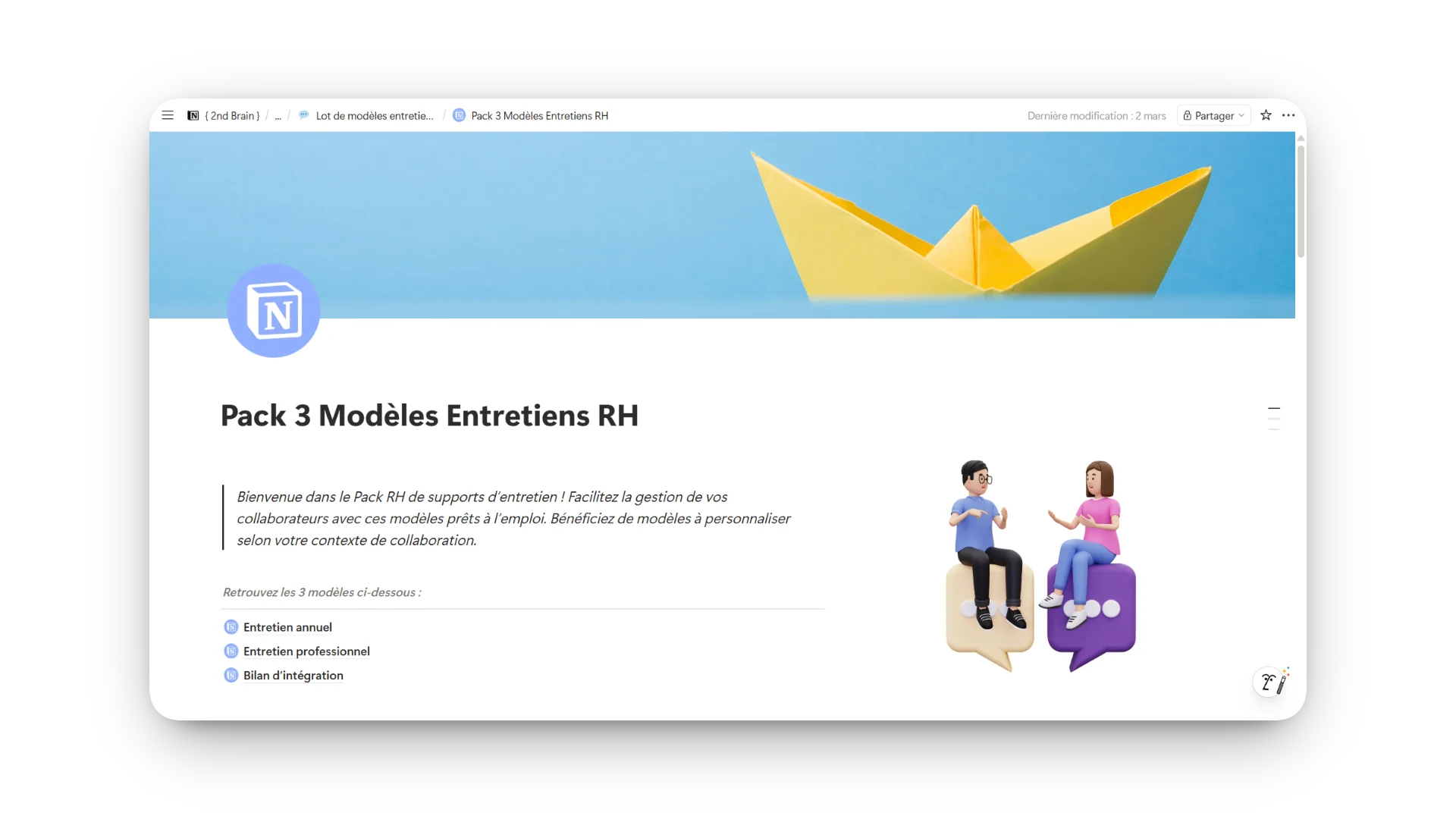 Modèles d’entretiens RH