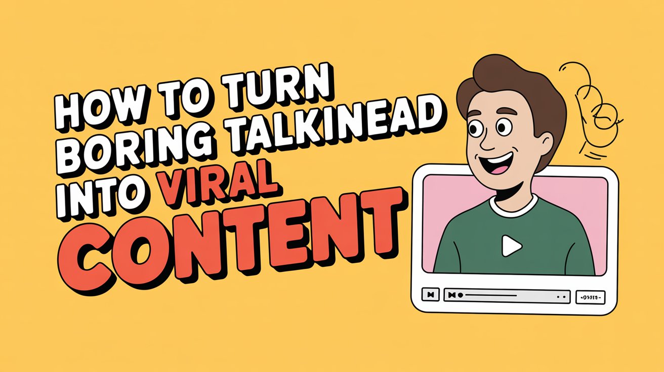 How to Turn Boring Talking Head Videos Into Viral Content