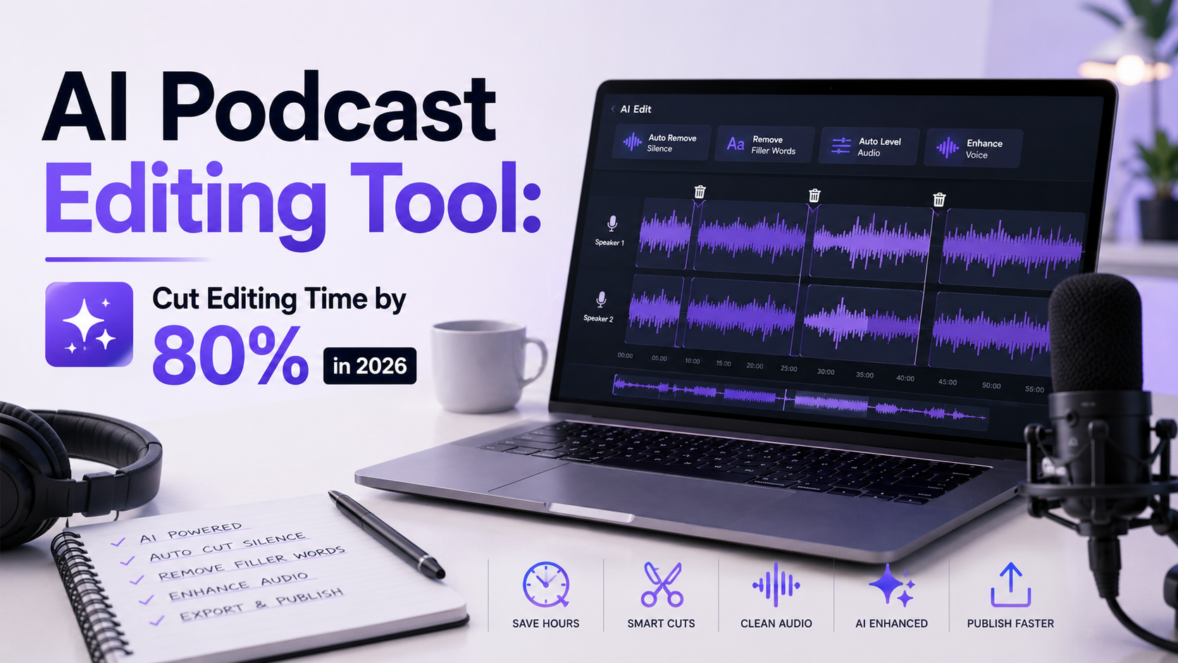 AI Podcast Editing Tool: Cut Editing Time by 80% in 2026