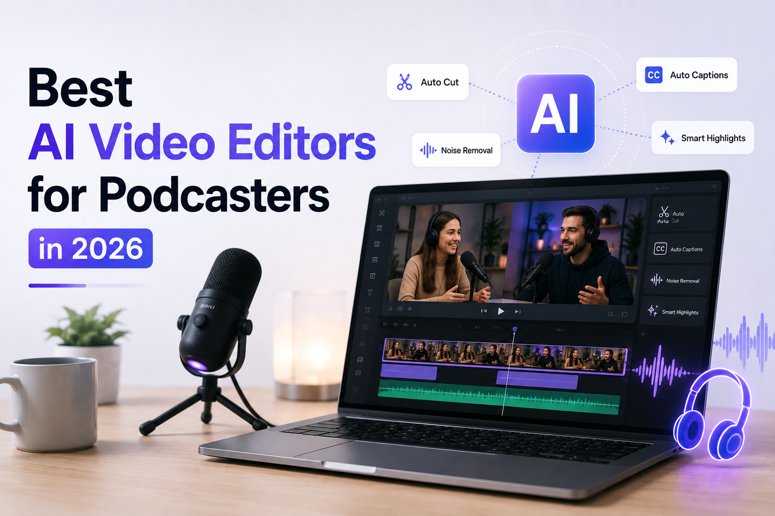Best AI Video Editors for Podcasters in 2026