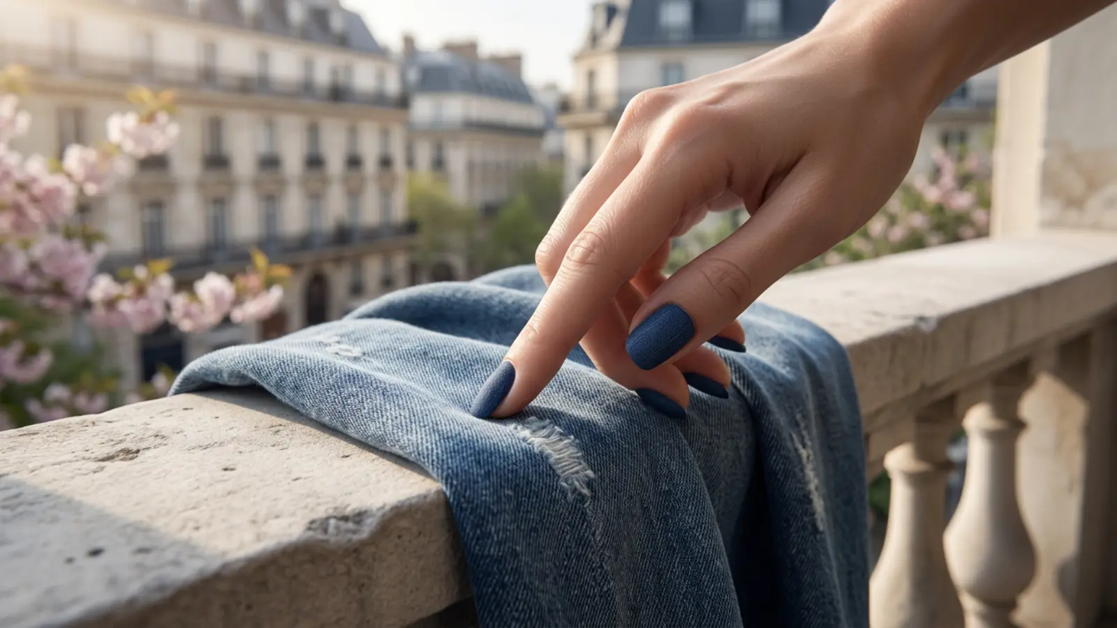 Bleu Denim : La tendance manucure incontournable du printemps
