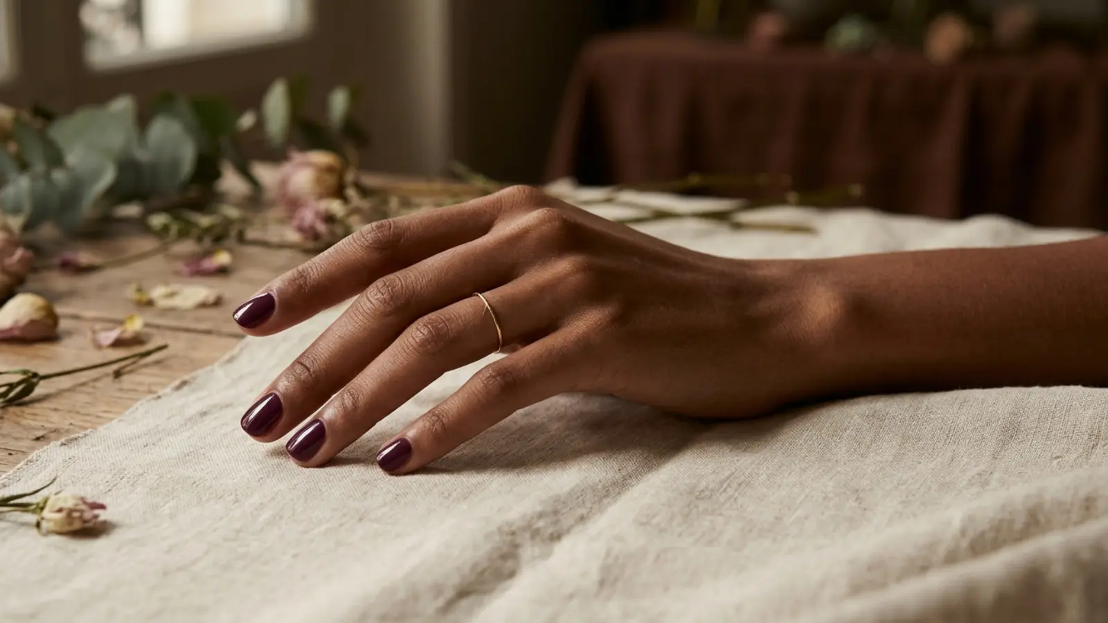 Ongles prune foncé : La tendance manucure de l'automne 2026