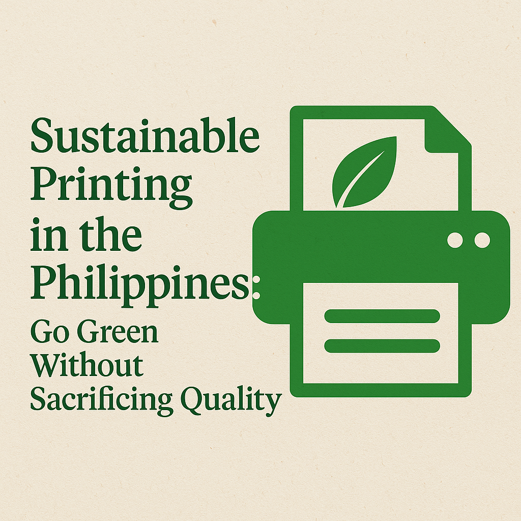 Sustainable Printing in the Philippines: Go Green Without Sacrificing Quality