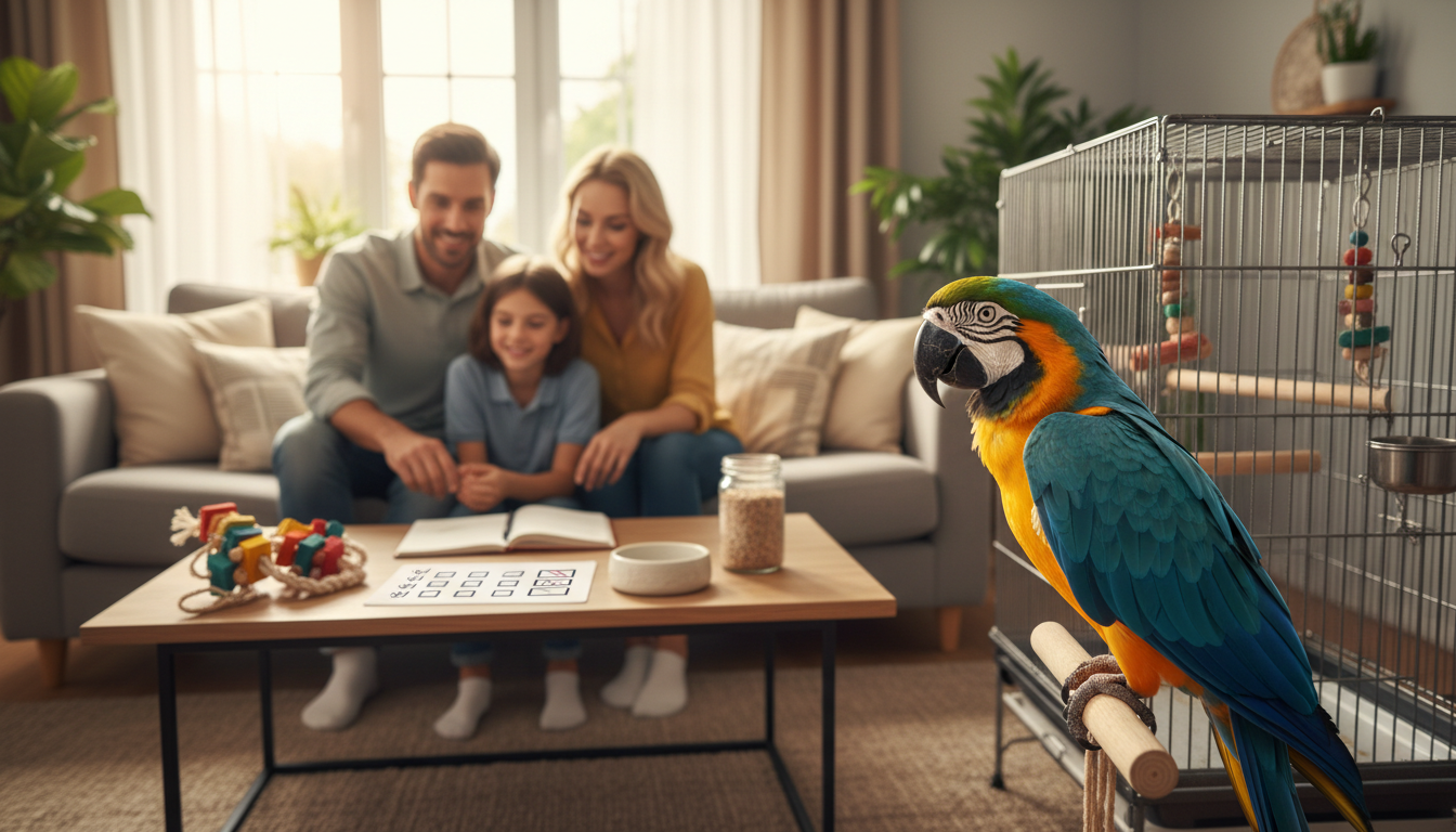 Papagoi lemmikloomaks – kas oled valmis? kaanepilt