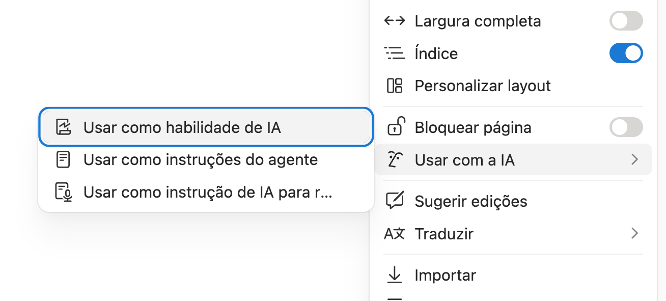 Skills do Notion: como padronizar ações da sua IA.